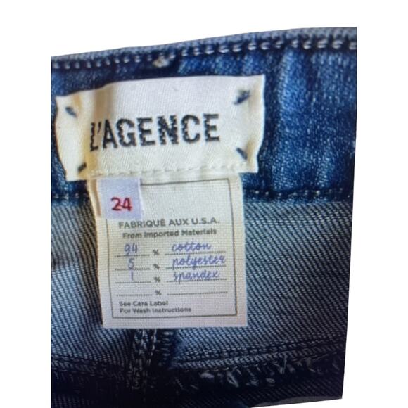 L’AGENCE Jeans HIgh Rise Skinny Taille Haute Durango Size 24 NEW MSRP $225.00 - Picture 3 of 7
